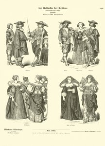 Costumi francesi, metà XVII secolo