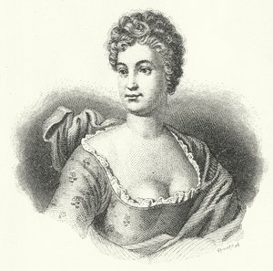 Friederike Caroline Neuber, attrice e direttrice teatrale tedesca (incisione) da German School