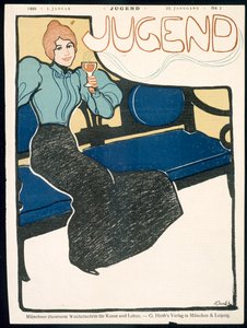 Copertina della rivista Jugend, gennaio 1898 da German School