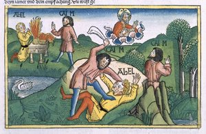 Genesi 4:8 Caino uccide Abele, dalla 