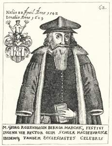 Georg Rollenhagen, drammaturgo tedesco (incisione) da German School