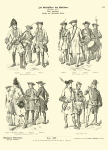 Uniformi militari tedesche e austriache, XVIII secolo da German School