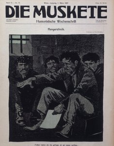 Rivista comica tedesca Die Muskete pubblicata nel 1907 da German School