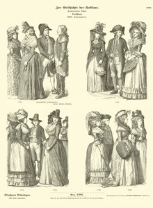 Costumi tedeschi, XVIII secolo da German School