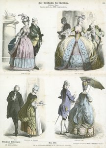Costumi tedeschi, seconda metà del XVIII secolo da German School