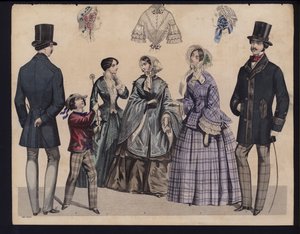 Tavola di moda tedesca, metà del XIX secolo da German School