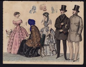 Tavola di moda tedesca, metà del XIX secolo da German School