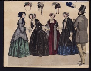Tavola di moda tedesca, metà del XIX secolo da German School