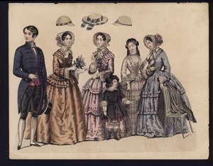 Tavola di moda tedesca, metà del XIX secolo da German School