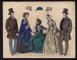 Tavola di moda tedesca, metà del XIX secolo da German School