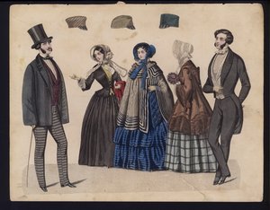 Tavola di moda tedesca, metà del XIX secolo da German School