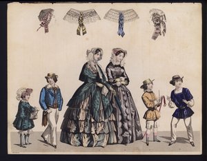 Tavola di moda tedesca, metà del XIX secolo da German School