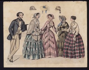 Tavola di moda tedesca, metà del XIX secolo da German School