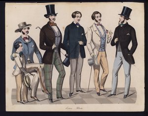 Tavola di moda tedesca, metà del XIX secolo da German School