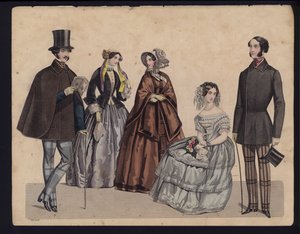 Tavola di moda tedesca, metà del XIX secolo