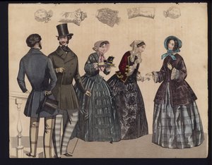 Tavola di moda tedesca, metà del XIX secolo da German School