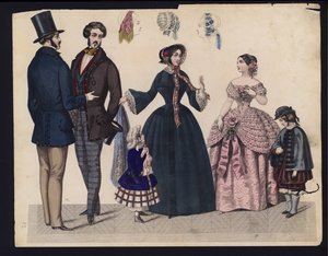 Tavola di moda tedesca, metà del XIX secolo da German School