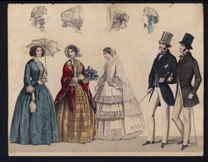 Tavola di moda tedesca, metà del XIX secolo da German School