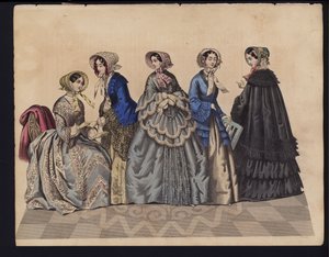 Tavola di moda tedesca, metà XIX secolo da German School