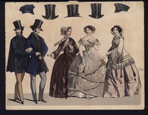 Tavola di moda tedesca, metà XIX secolo da German School