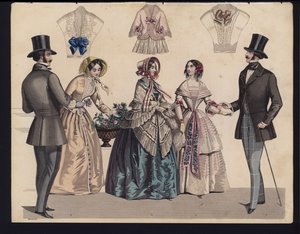Tavola di moda tedesca, metà XIX secolo da German School