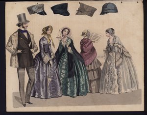 Tavola di moda tedesca, metà XIX secolo da German School