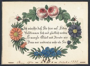 Cartolina di auguri tedesca da German School