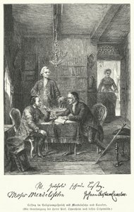 Filosofo e drammaturgo tedesco che discute di religione con Moses Mendelssohn e Johann Kaspar Lavater da German School
