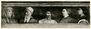 Giotto di Bondone (1267 - 1337), Paolo Uccello (1397 - 1475), Donatello (1386 - 1466), Antonio Manetti (1402 - 1460), Filippo di der Brunellesco (1377 - 1466) da German School