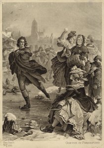 Goethe a Francoforte (litografia) da German School