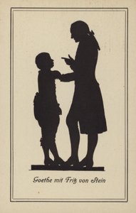 Goethe con Fritz von Stein (litografia)