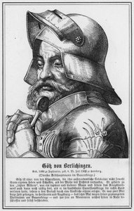Gok von Berlichingen (incisione) da German School