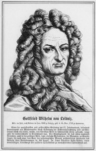 Gottfried Wilhelm von Leibniz (incisione) da German School