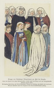Gruppo di donne di Costanza al tempo del Concilio di Costanza da German School