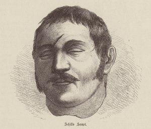 Testa di Ferdinand von Schill, soldato prussiano che si ribellò all