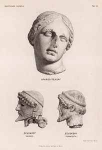 Teste di Afrodite e Zeus da Olimpia, Grecia