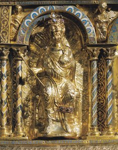 Enrico II (973-1024) noto anche come San Enrico, Sacro Romano Imperatore, dettaglio dal Santuario dell