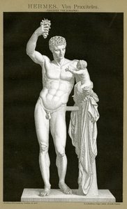 Ermes e il piccolo Dioniso attribuito a Prassitele c.1895 da German School