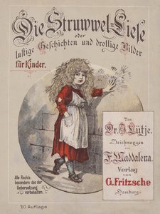 Illustrazione per Die Struwwel-Liese (litografia a colori)