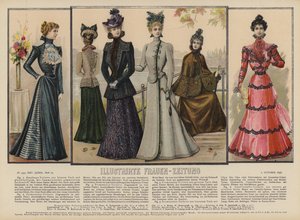 Illustrazione per Illustrirte Frauen-Zeitung (litografia a colori)
