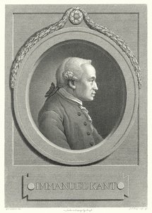 Immanuel Kant, filosofo tedesco (incisione) da German School