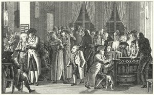 Interno della caffetteria di Richter a Lipsia, c1800 da German School