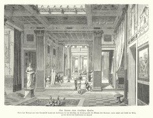 Interno di una casa romana da German School