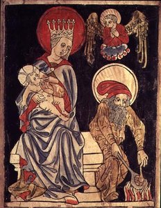 Inv. 1930-69.f.637 Sacra Famiglia in Riposo durante la Fuga in Egitto, c.1410