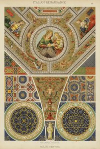 Rinascimento italiano, Pittura di soffitti (litografia a colori)