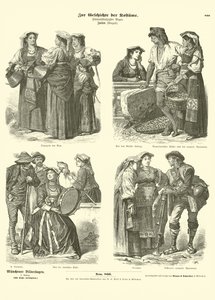 Costumi italiani, fine XIX secolo da German School