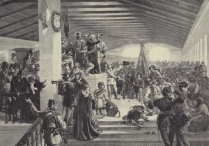 Joachim Haspinger benedice gli studenti tirolesi che si preparano a partire per difendere la loro patria da German School
