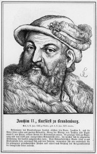 Joachim II, Elettore di Brandeburgo (incisione) da German School
