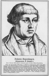 Johann Bugenhagen, Pommeranus, D Pommer (incisione) da German School