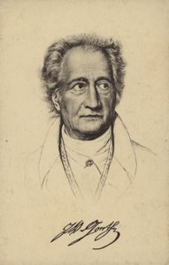 Johann Wolfgang von Goethe (1749-1832), poeta, romanziere e drammaturgo tedesco (litografia)
